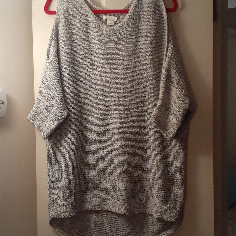 Cold shoulder sweater